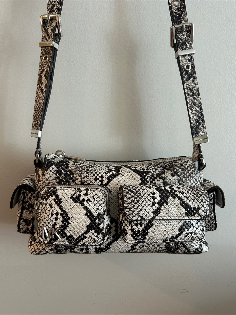 Michael Kors Dakota shoulder bag snake-embossed leather